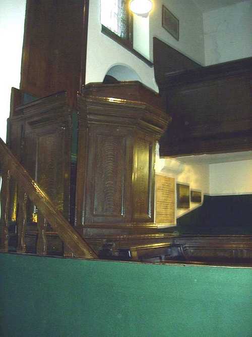 Pulpit from Mather Pew